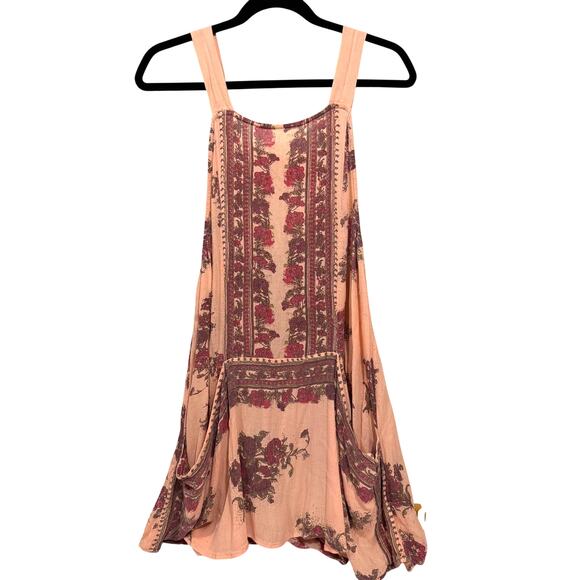 FREE PEOPLE Paradise Song Dress Size M Tunic Boho Prairie Casual - Picture 2 of 7